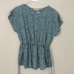 Cheetah print blouse